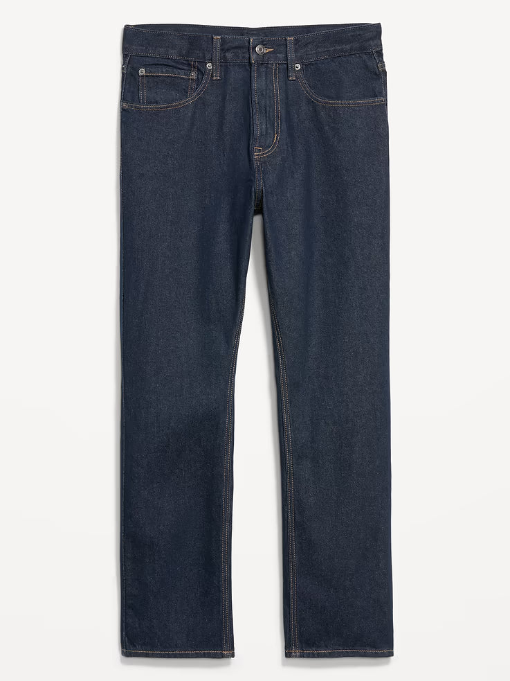 Structured Straight Non-Stretch Jeans