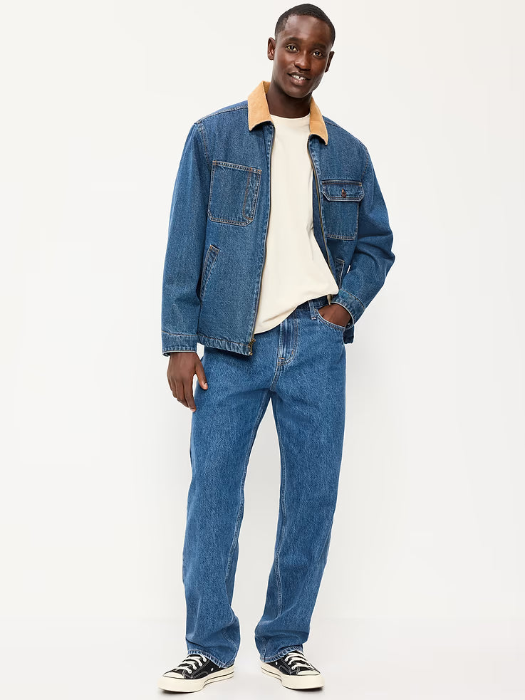 Structured Loose Non-Stretch Jeans