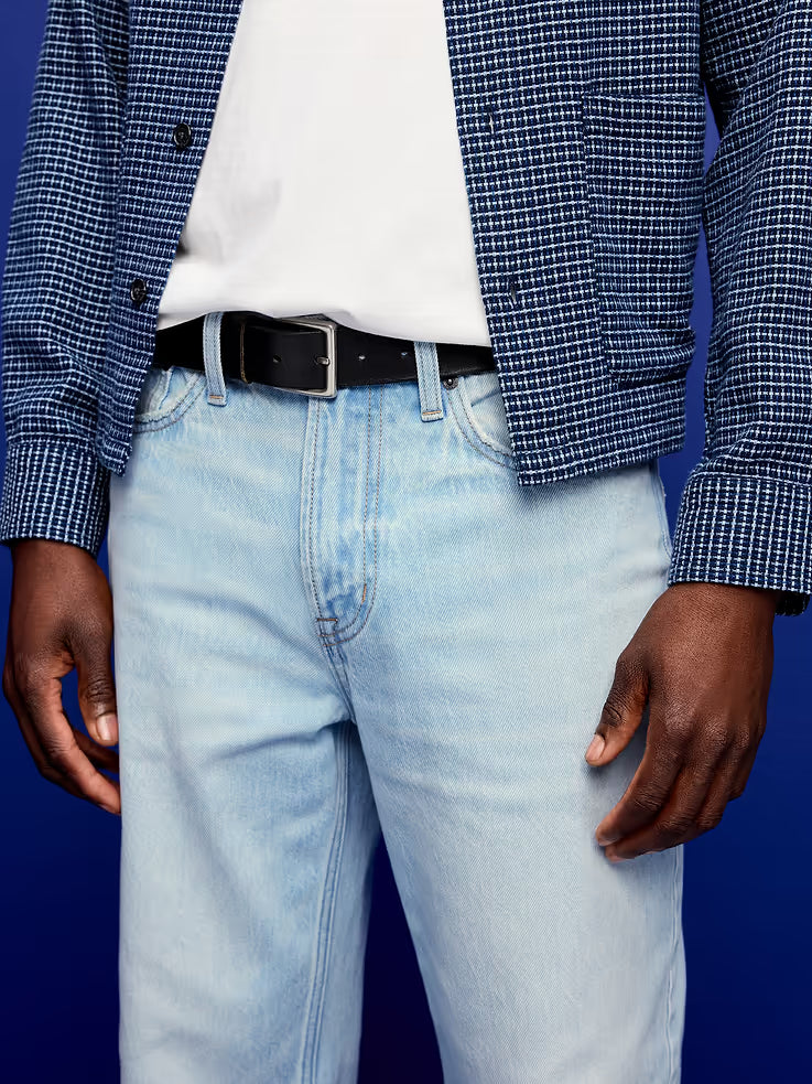Structured Loose Non-Stretch Jeans