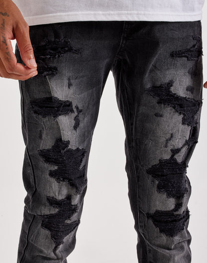 Jordan Craig Distressed Skinny Denim Jeans