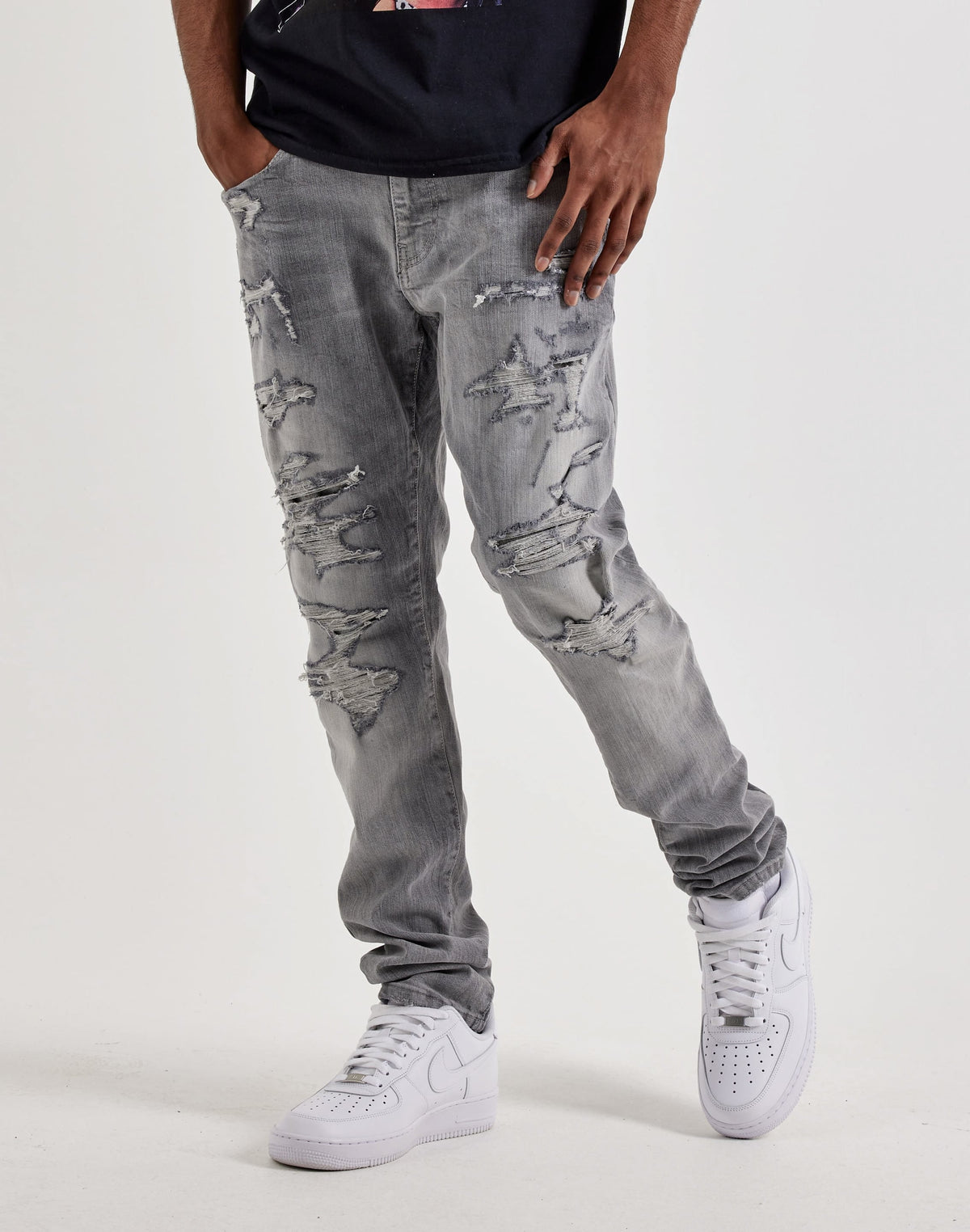 Jordan Craig Sean Slim Distressed Jeans
