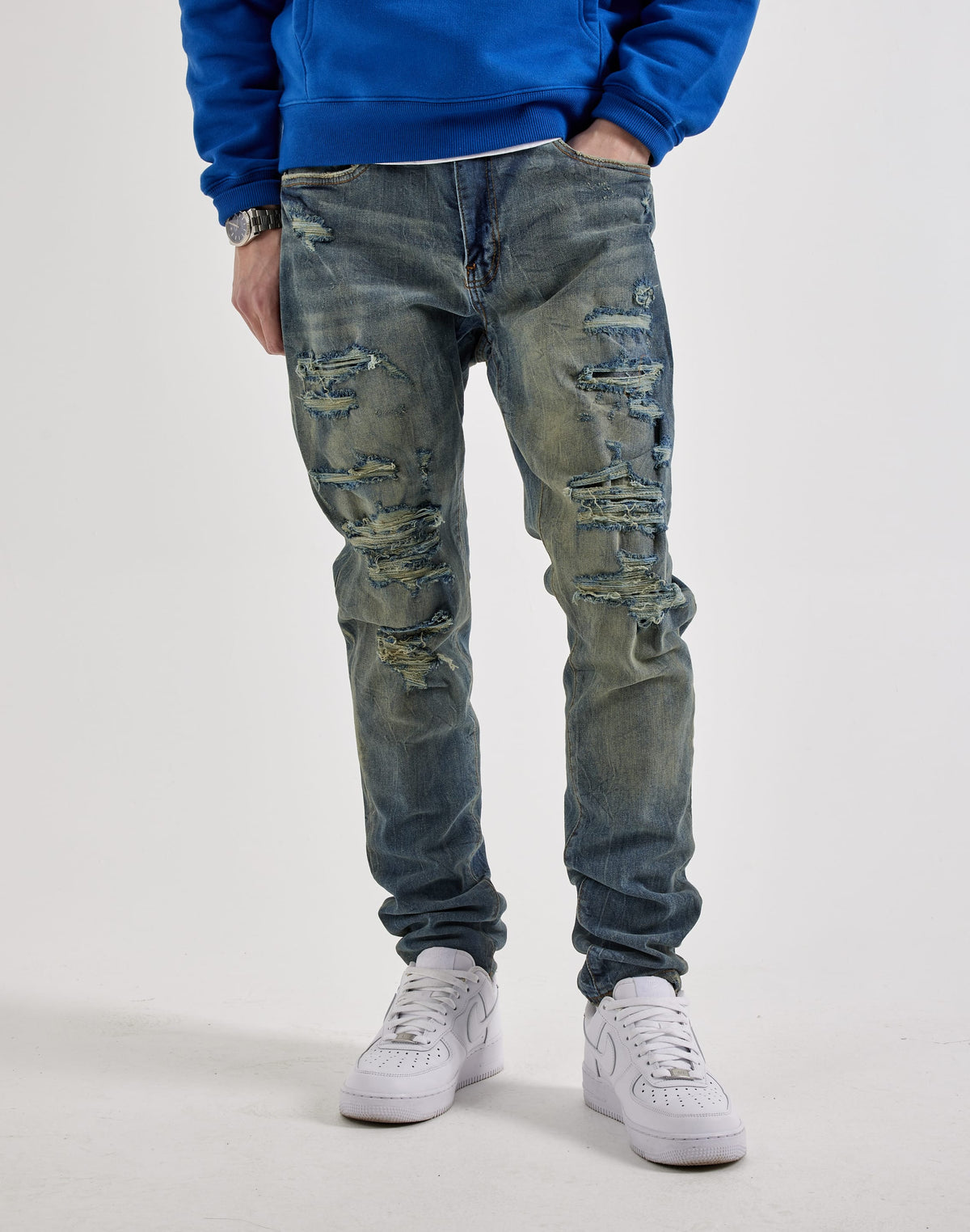 Jordan Craig Sean Slim Distressed Jeans