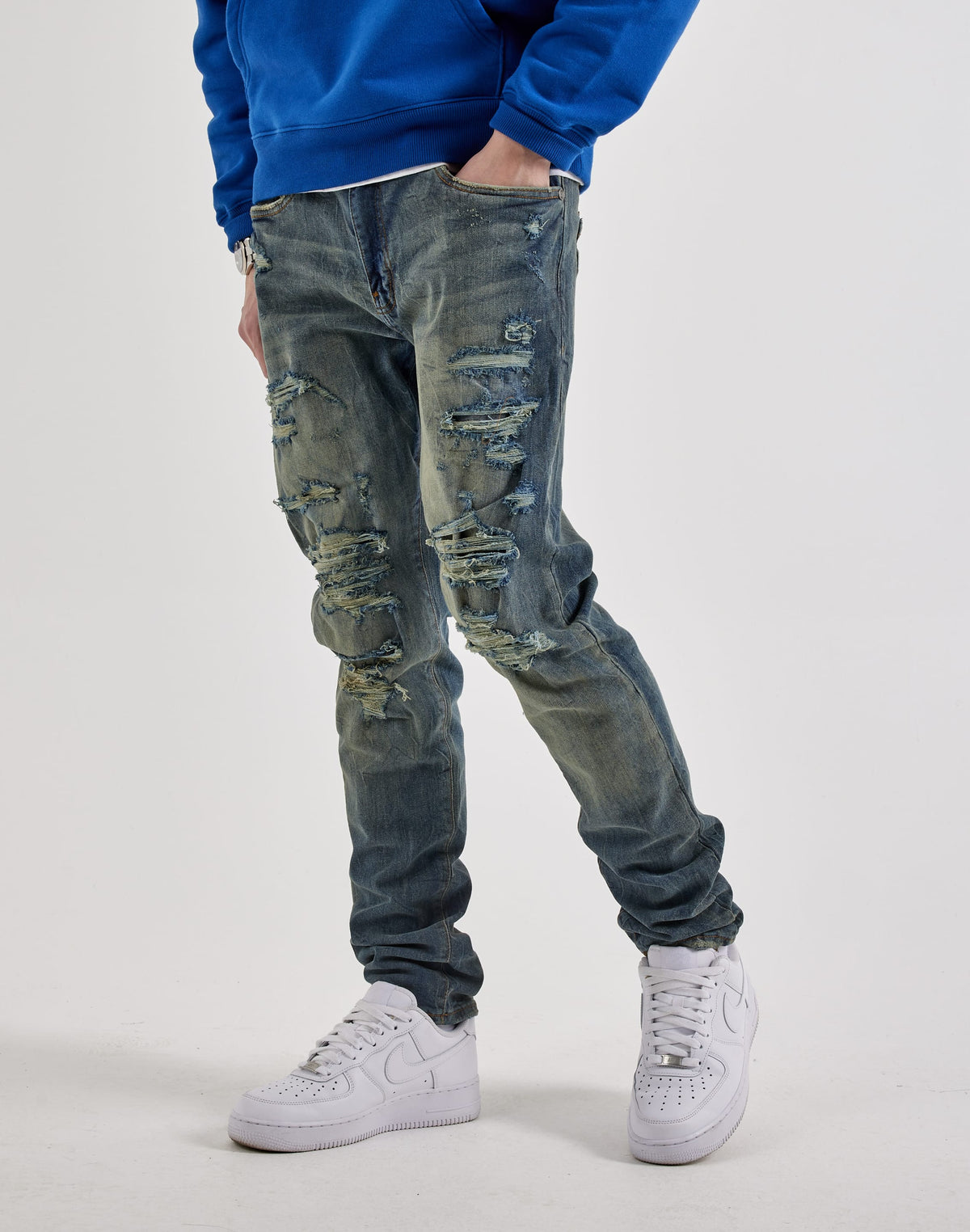 Jordan Craig Sean Slim Distressed Jeans