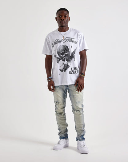 Smoke Rise Slim Whisker Distressed Jeans