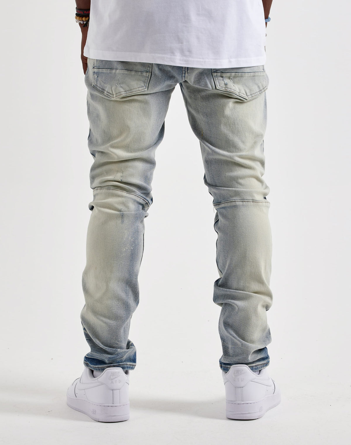 Smoke Rise Slim Whisker Distressed Jeans