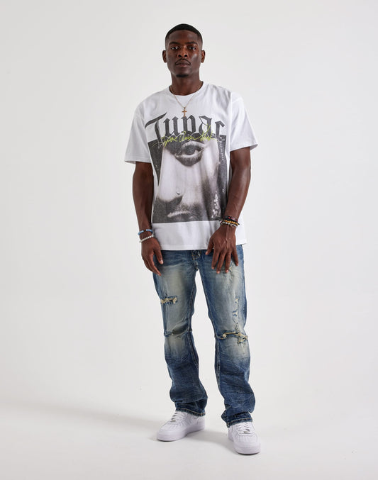 Smoke Rise Straight Whisker Distressed Jeans