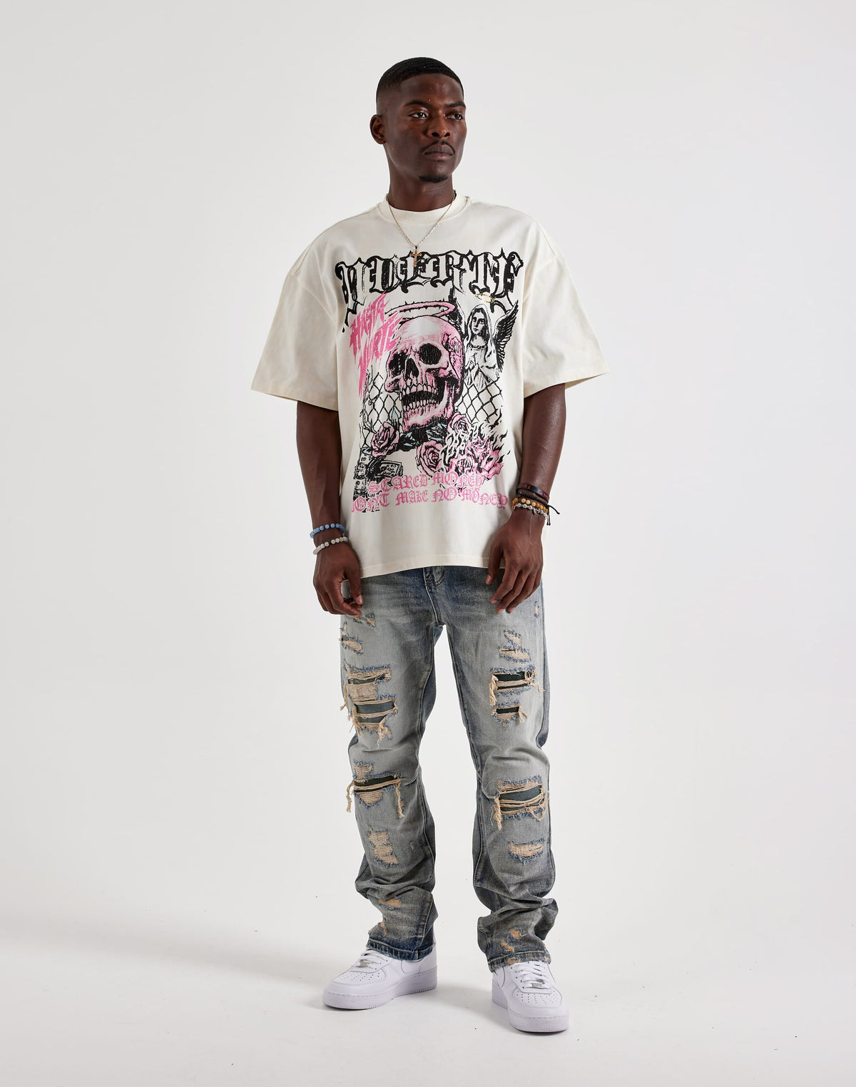 Smoke Rise Rigid Straight Distressed Jeans