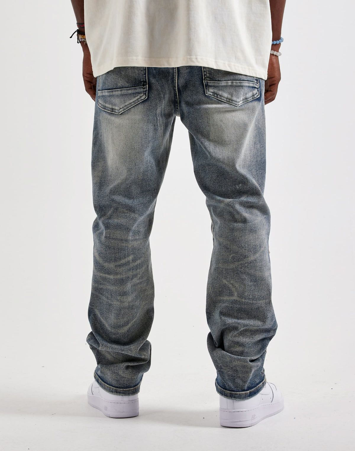 Smoke Rise Rigid Straight Distressed Jeans