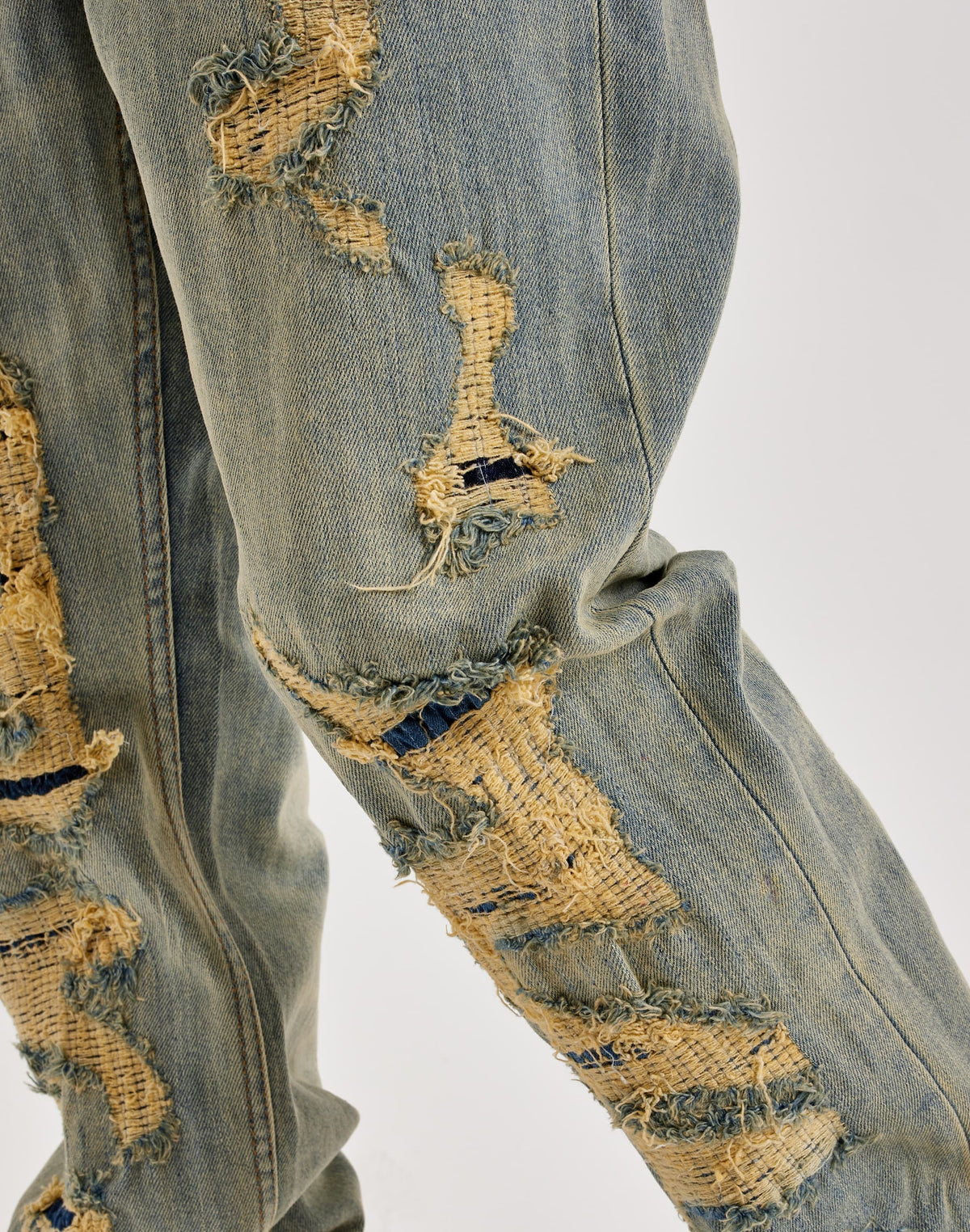 Smuggler’s Moon Distressed Stacked Jeans