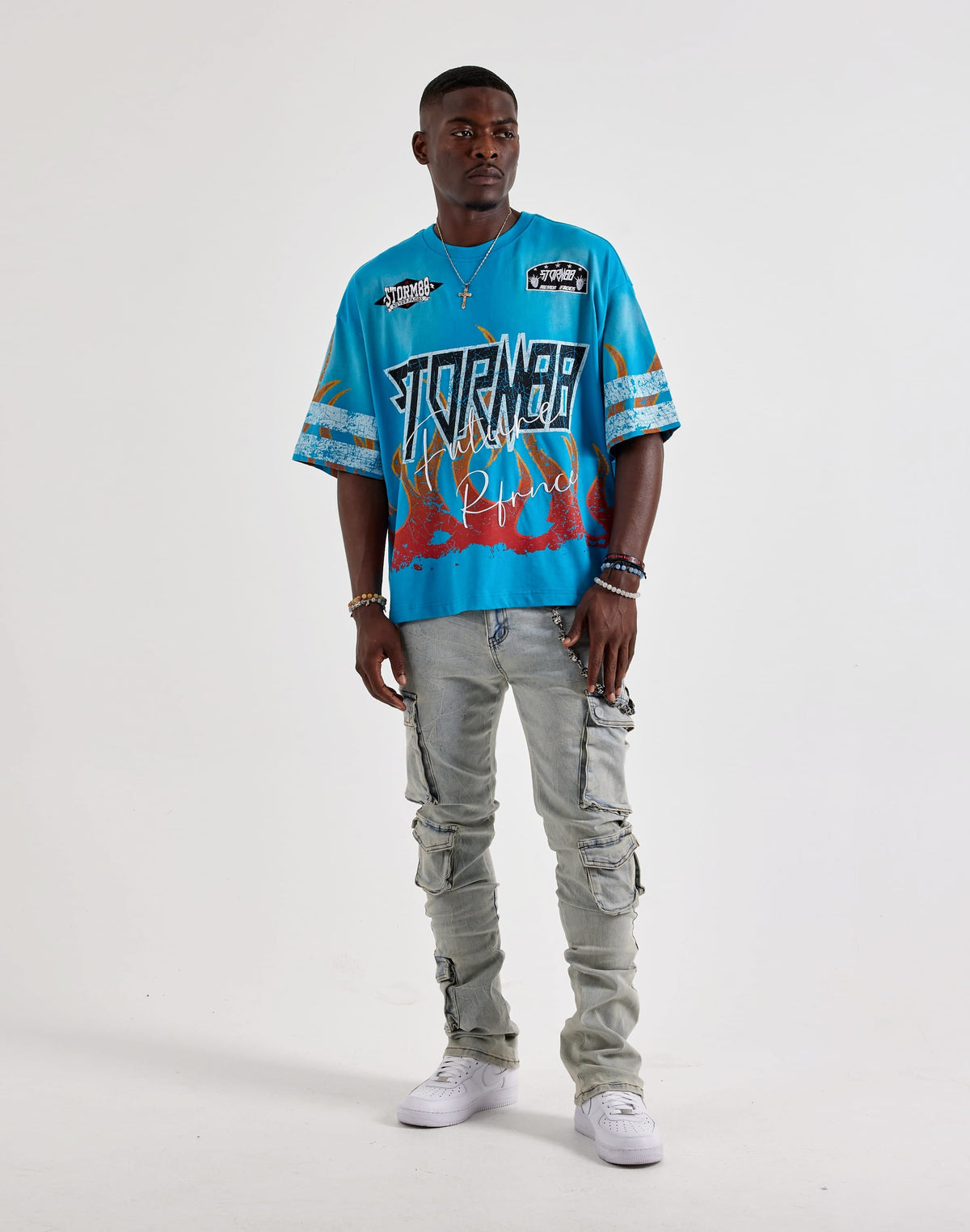 WAIMEA Stacked Cargo Denim Jeans
