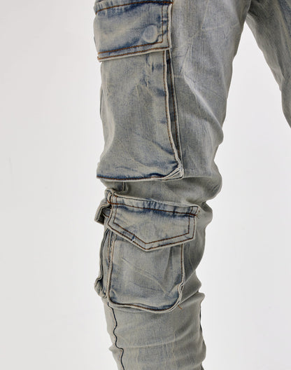WAIMEA Stacked Cargo Denim Jeans