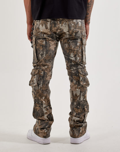 WAIMEA Camo Stacked Cargo Pants