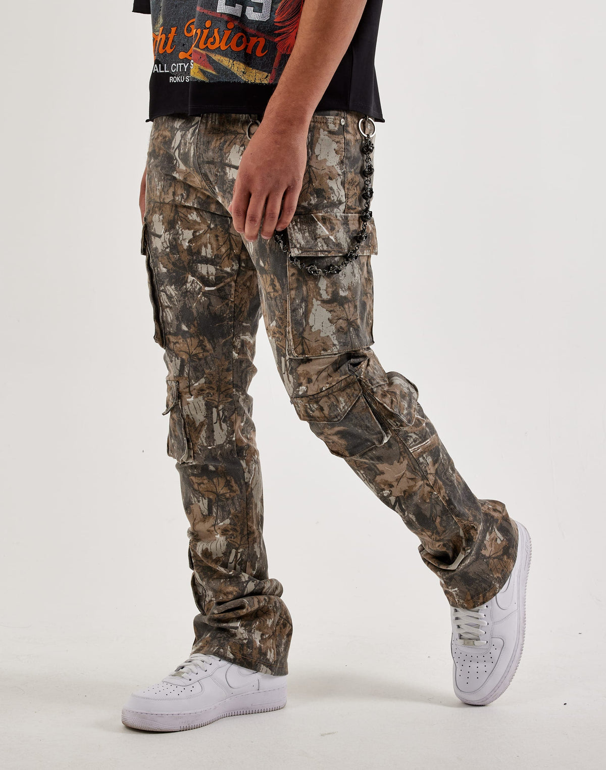 WAIMEA Camo Stacked Cargo Pants